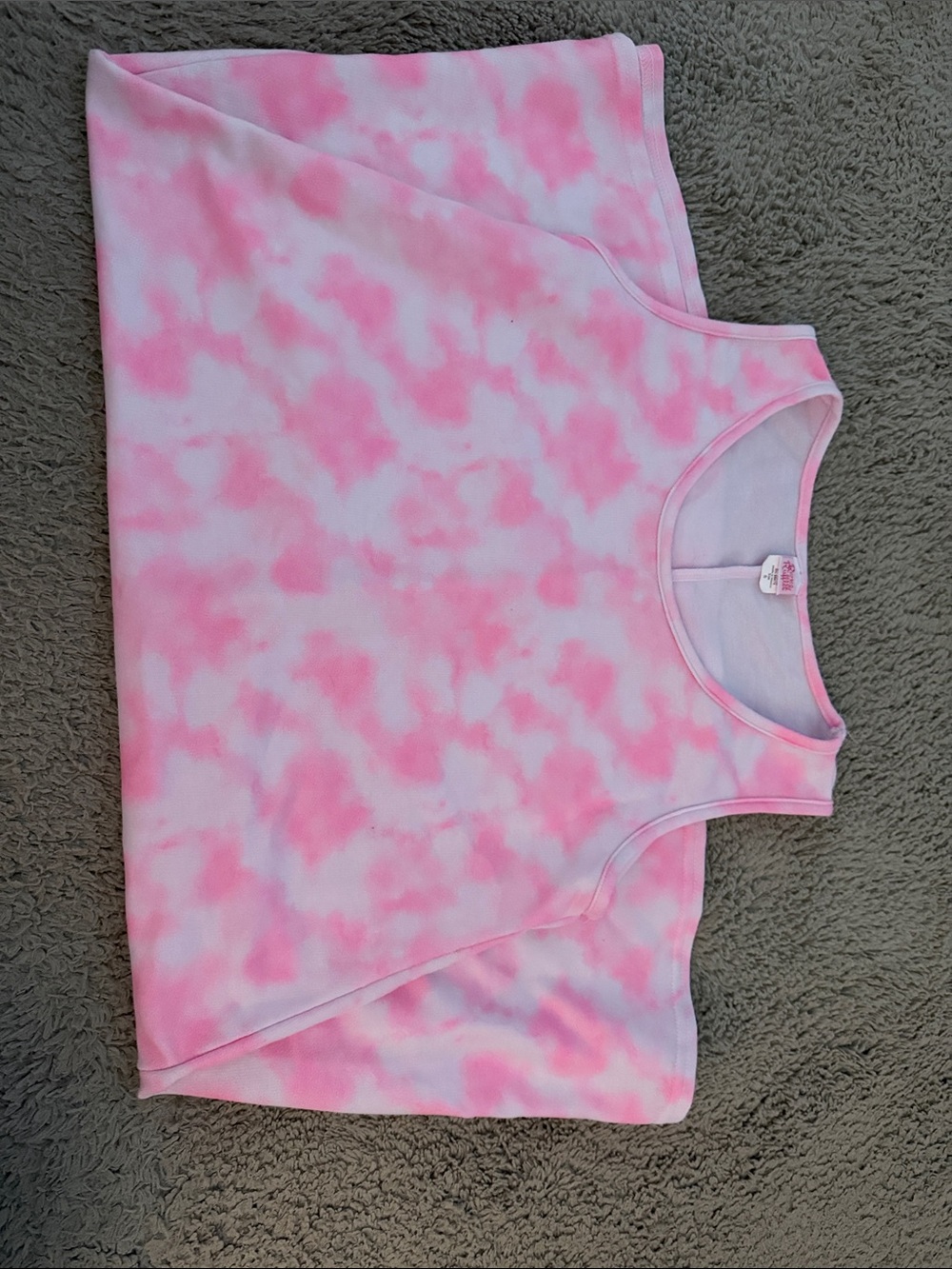 Pink Tie-Dye Women's Swim Coverup Tank
